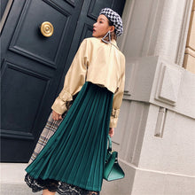 Load image into Gallery viewer, LANMREM 2019 Plaid Contrast Color Back Green